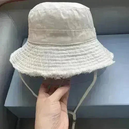 Luxury Bucket Beach Hat - Y2K Wide Brim Sun Hat - Wedding &amp; Party Elegant