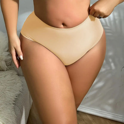 BEAUWEAR Big Size Panties for Woman Plus Size Underwear Plain Thin Underpants 0XL 1XL 2XL 3XL 4XL 5XL-2025