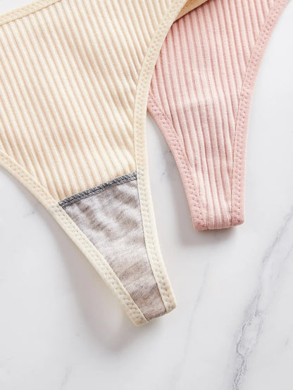 10Pcs Ribbed Women&
