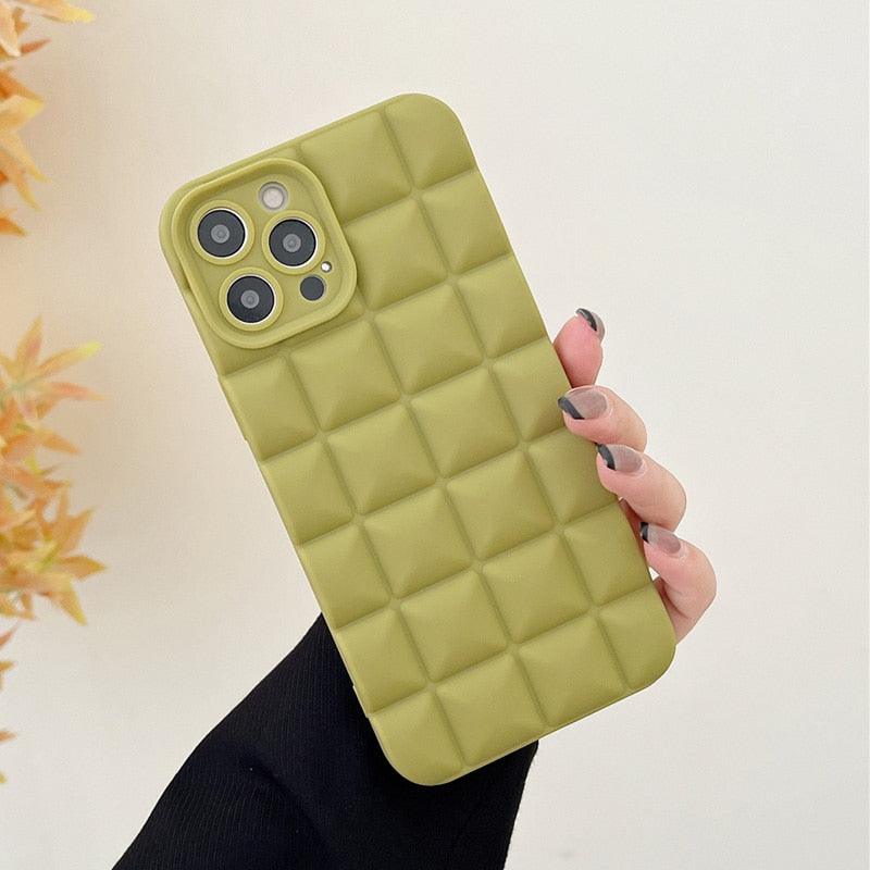 Unique Phone Case For iPhone 14 Pro 13 12 11 Pro Fashion 3D Soft Silicon Shockproof For iPhone 14 Case Bubble Case Cute Full Body Shape Soft Silicone Slim Cushioned Beautiful Elegant Case For Women