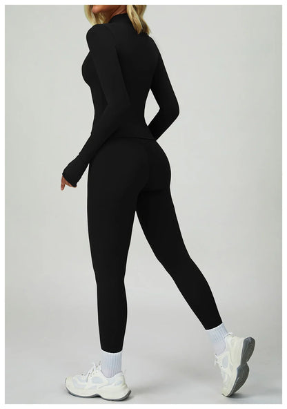2/3-Piece Activewear Set – Sports Bra &amp; High Waist Leggings