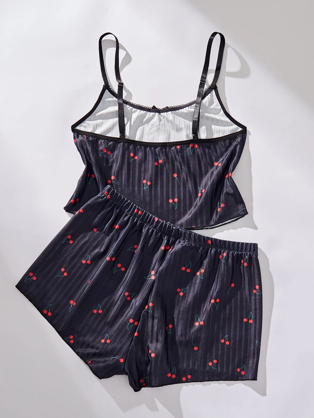 Ladies Sleepwear Set Strap Top And Short Pants Home Clothes Comfortable Soft Material Women&