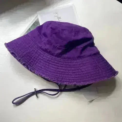 Luxury Bucket Beach Hat - Y2K Wide Brim Sun Hat - Wedding &amp; Party Elegant