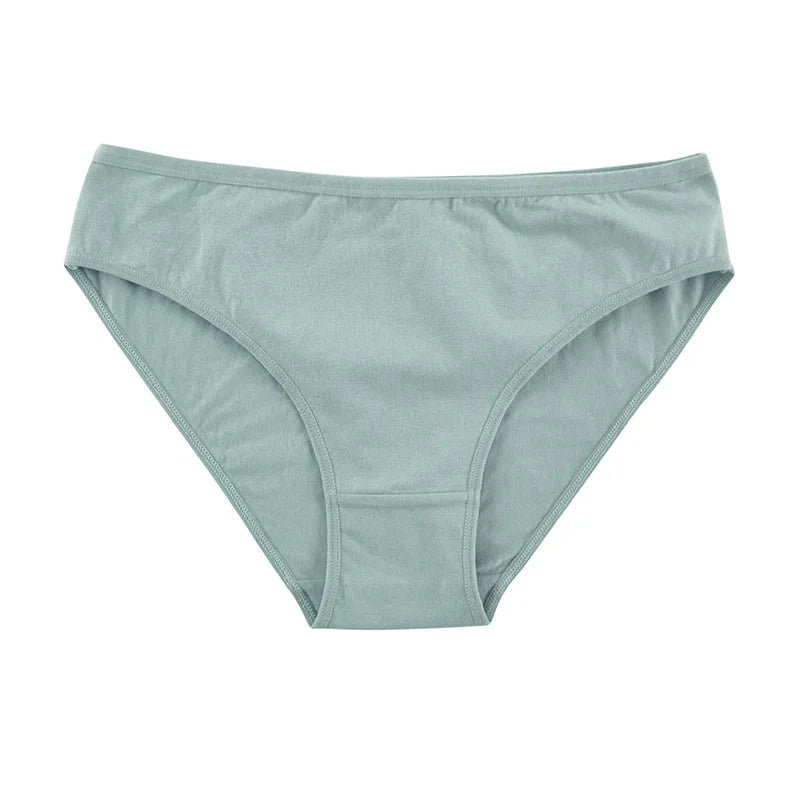 4Pcs/Set Cotton Panties Women Solid Color Underwear Female Underpants Sexy Lingerie M-XL Comfort Soft Briefs Intimates