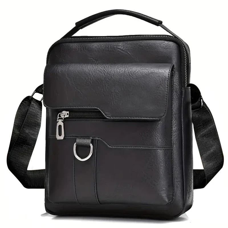 PU Shoulder Bag For Men With Handle Crossbody Briefcase And Casual Daypack For Work