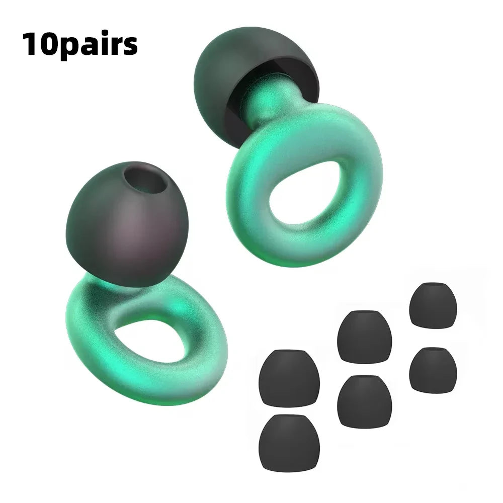 Silicone Earplugs for Swimming Sleep Noise Cancel Noise Reduction-Soundproof Reduce Disturbances -Quality Earplugs
