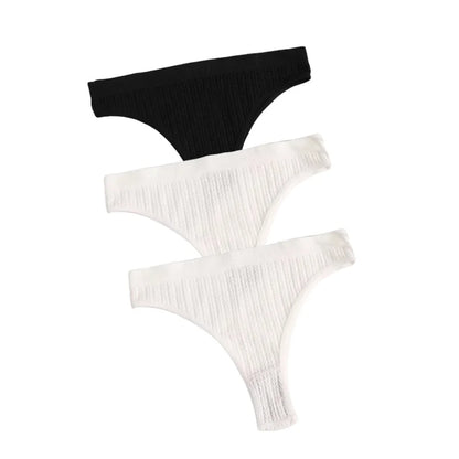 3Pcs/Set Seamless Panties Women Low Waist Briefs Soft Underwear Solid Color Sexy Lingerie Female Underpants Stretch Panty