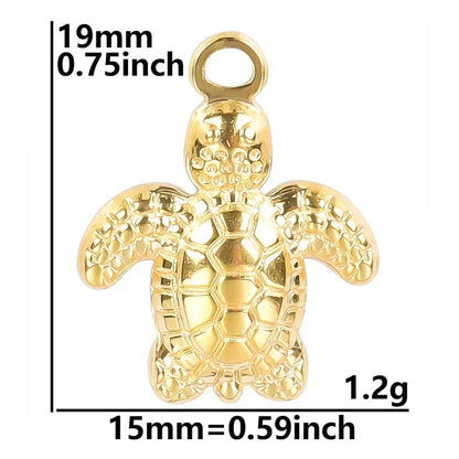 1Pc Temperament Fashion Summer Beach Blue Marine Life Sea Horse Shell Turtle Mini Fish Bead Necklace Classic Clavicle Chain