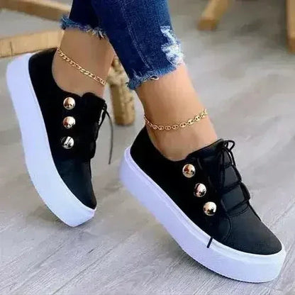 Breathable Vulcanized Running Shoes - Women&