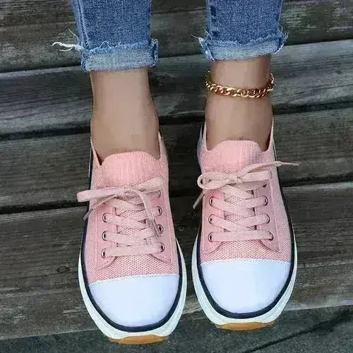 Summer Knitted Breathable Sneakers Women&