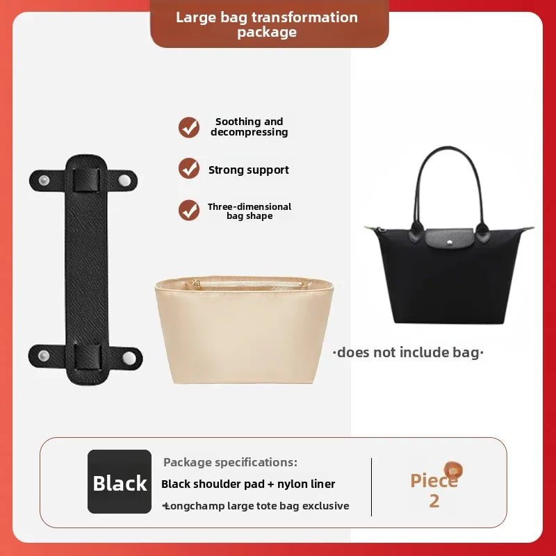 Havredeluxe Bag Organizer Insert For Longchamp Nylon Bag - Lightweight Durable Interior Storage