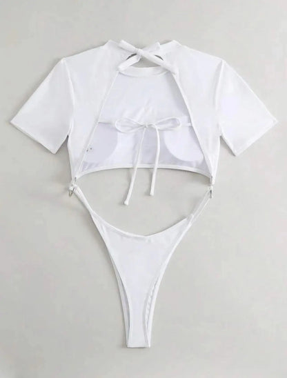 DEKA Women One Piece Swimsuits Micro Thong Cut Out Swimwear Monokini Backless Bathing Suit Bikini Bathers Beach Wear
