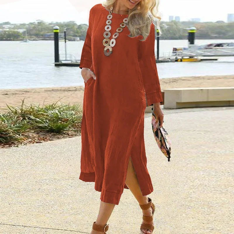 Spring Cotton Linen Oversize Women&