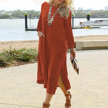 Spring Cotton Linen Oversize Women&
