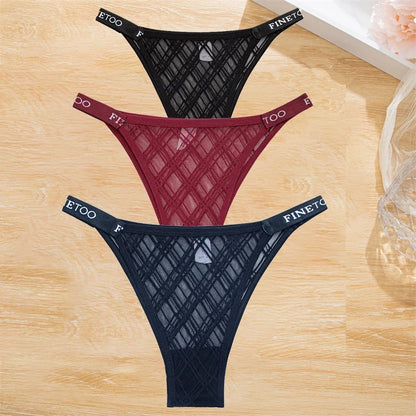 Premium Cotton Briefs for Women – Seamless Low-Rise Panties (3-Piece Set)