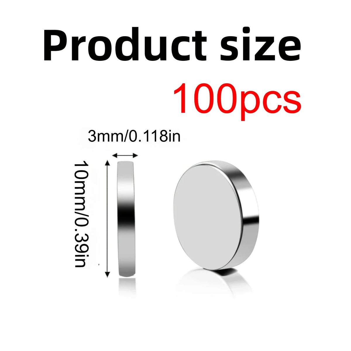 10x1/10x2/10x3mm-20/50/100pcs circular refrigerator magnets widely used in offices DIY Whiteboard, kitchen tool storage nail art