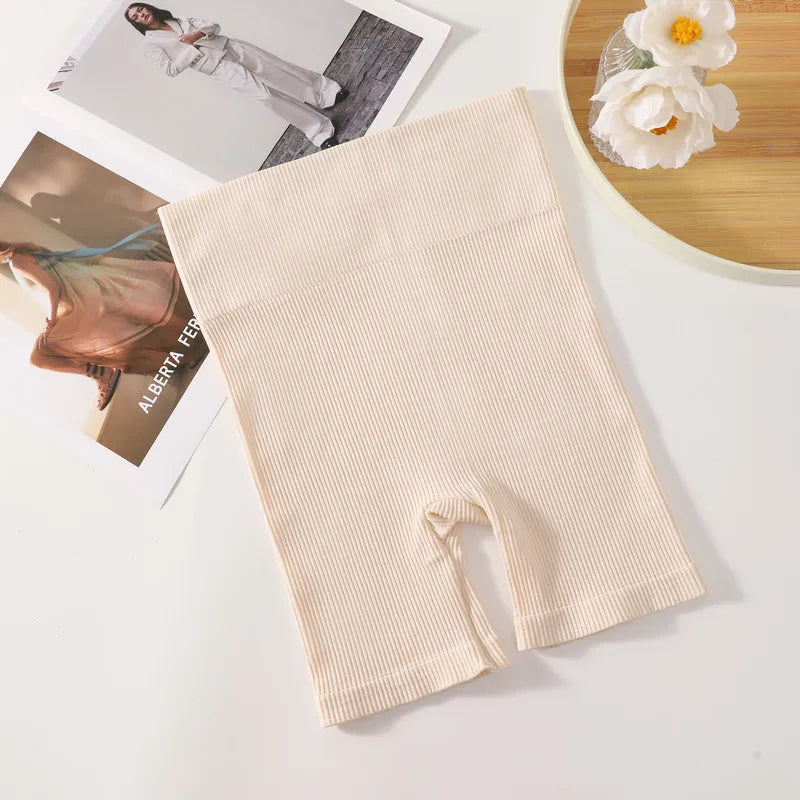 Slimming Tummy Shaperwear Women High Waist Shorts Seamless Underwear Breathable Ribbed Body Shaper Fitness Comfy Shapers