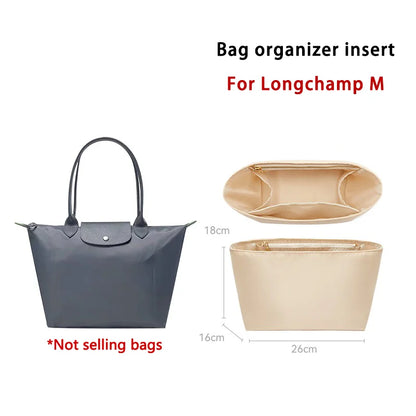 Havredeluxe Bag Organizer Insert For Longchamp Nylon Bag - Lightweight Durable Interior Storage