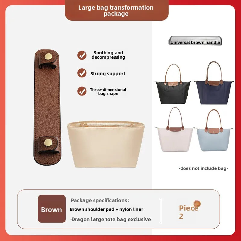 Havredeluxe Bag Organizer Insert For Longchamp Nylon Bag - Lightweight Durable Interior Storage