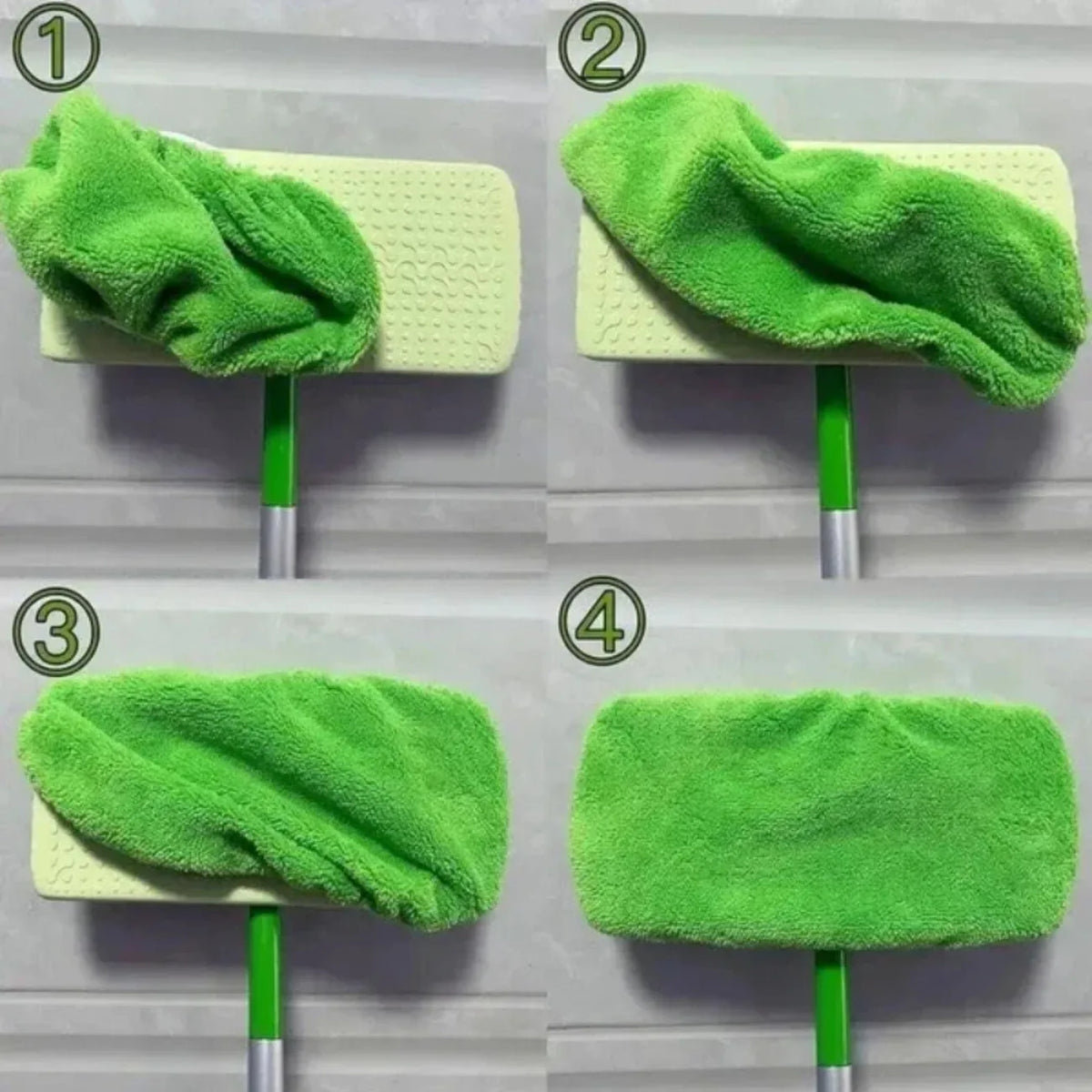 Eco-Friendly Mop Cover Set – 6-Pack Washable Flat Mop Pads for Dusting, Wet Mopping &amp; Pet Hair Pickup, Reusable Alternative to