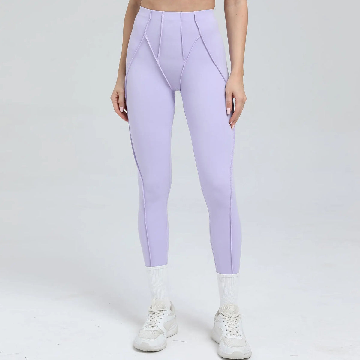 2-Piece Yoga Set – Open Back Sports Bra &amp; High Waist Shorts