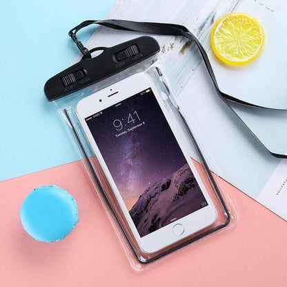 Water Proof Cases For iPhone 12 Cover Pouch Cases For iPhone  XS MAX 8 7 6 s Plus Universal Waterproof Case Universal Waterproof Cell Phone Bag/Holder for iPhone Case &amp; Strap