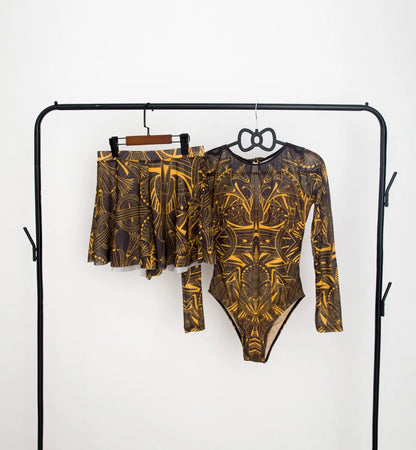 Long Sleeve Swimsuit Women Swimwear 2026 Sexy Bikinis Female Biquini Patchwork Swim Suits Print Surf Bodysuit Beachwear