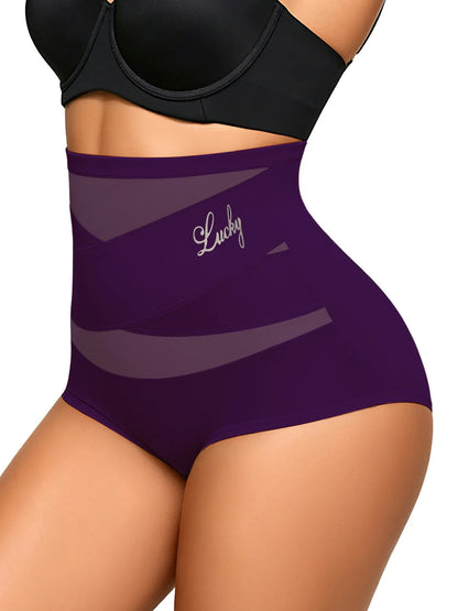 1pcs High Waist Mesh Tummy Control Shapewear, Butt Lifting Shaping Underwear for Women