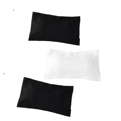 3Pcs/Set Strapless Bra Ice Silk Tube Tops Women Seamless Underwear Invisible Wrapped Chest Female Backless Bra Intimates