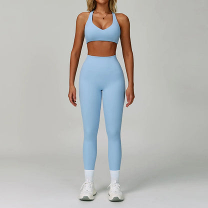2/3-Piece Activewear Set – Sports Bra &amp; High Waist Leggings