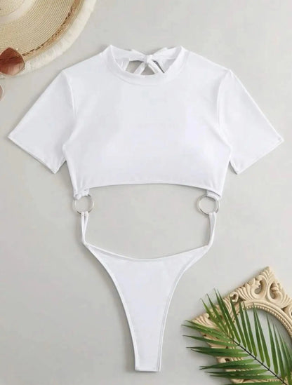DEKA Women One Piece Swimsuits Micro Thong Cut Out Swimwear Monokini Backless Bathing Suit Bikini Bathers Beach Wear
