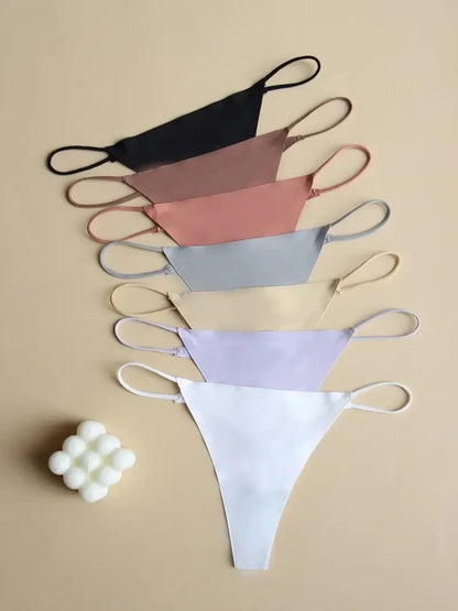 Premium Seamless Thong Panties for Women – 10-Piece Pack