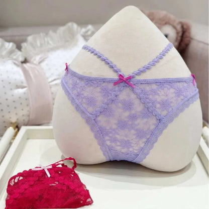 Sexy Lace Thong Double Strap Women&