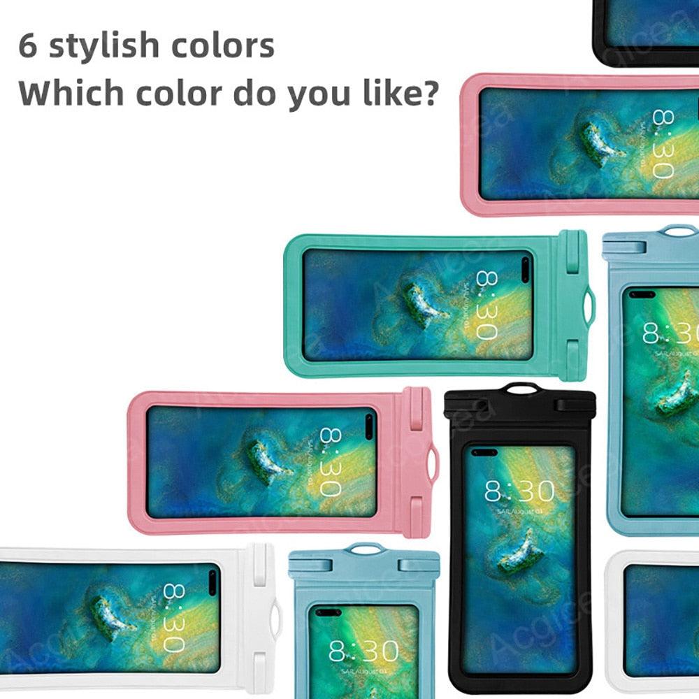 Waterproof Phone Case Pouch Protector For iPhone Cell Phone Cover Underwater Case Universal Water Proof Bag Waterproof Case Cellphone Pouch for iPhone 13 Pro Max Case &amp; Strap