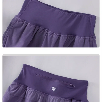 DRUR Yoga Shorts Women Summer Five-Quarter Athletic Shorts Elastic Waist Running Workout Short Leggings For Ladies Sport Shorts