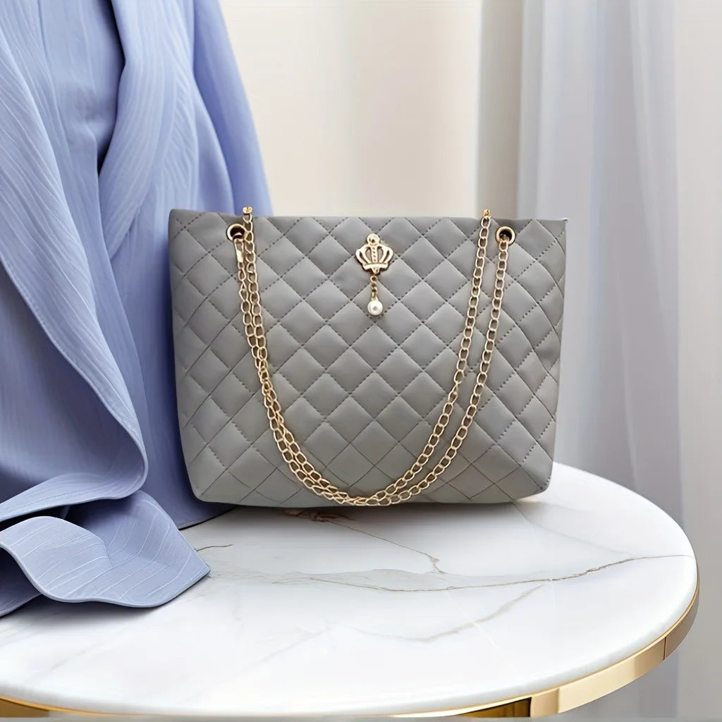 Soft PU Leather Shoulder Tote Bag For Women Large Shopper With Six Color Options