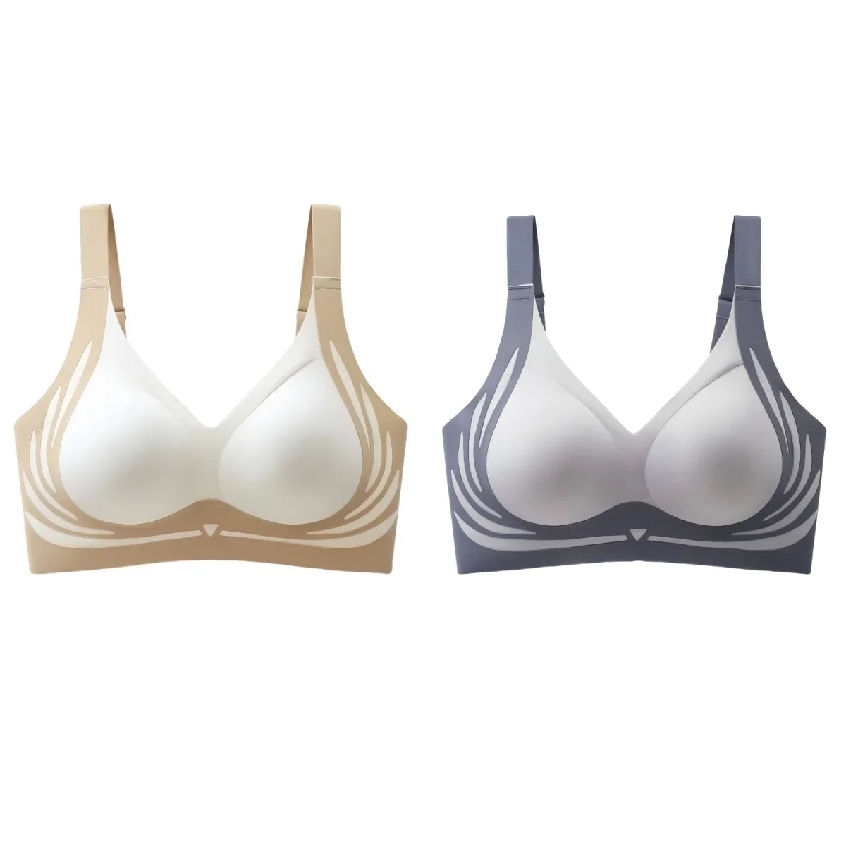 2Pcs/Set Non-wire Push-Up Bras Women&