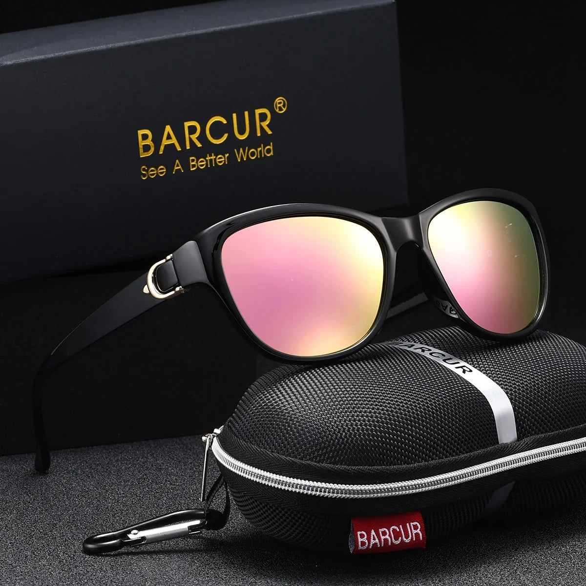 BARCUR Polarized Men’s Fashion Sunglasses – Elliptical Gradient TAC Lens with UV400 Protection – Lightweight Stainless Steel Frame Stylish Summer Eyewear for Travel Driving &amp; Outdoor Gift Occasions