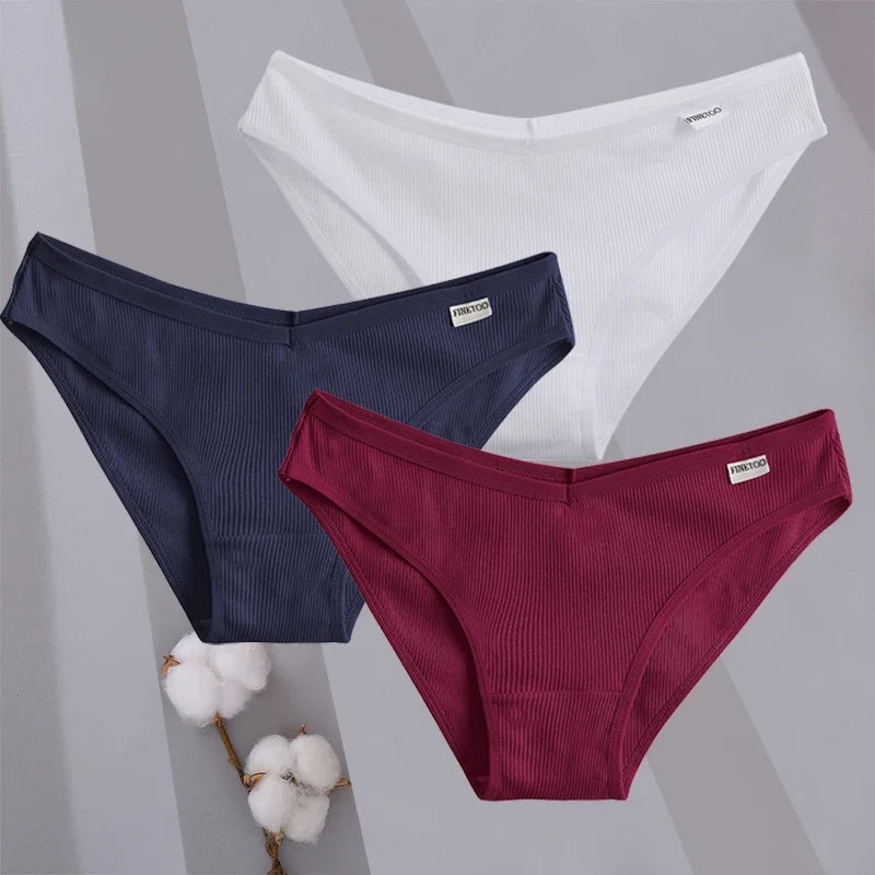 Comfortable Cotton Briefs for Women – 3-Piece Panty Set