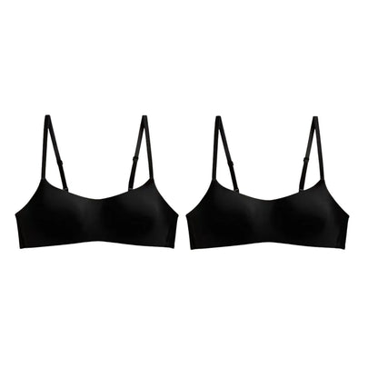 2PCS/Set Seamless Bras For Women Wireless Underwear 1/2 Cup Bra Female Wirless Sexy Lingerie Soft Padded Thin Intimates