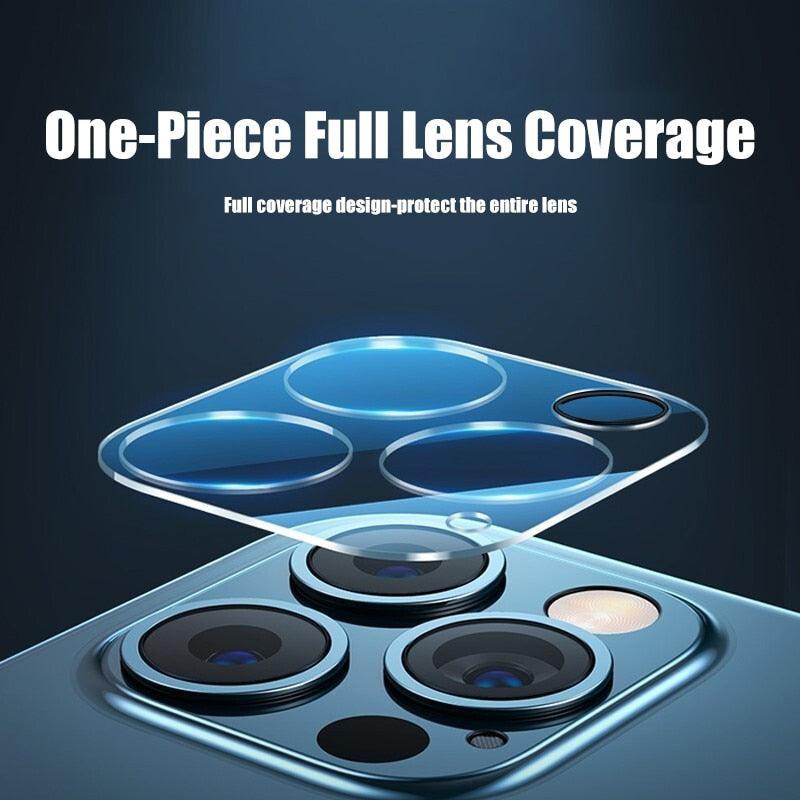 4Pc Camera Lens Protector For iPhone 14 13 12 Pro Max Full Cover Tempered Glass For iPhone 13 12 Mini Camera Protector Lens Film Camera Protective Glass For iphone