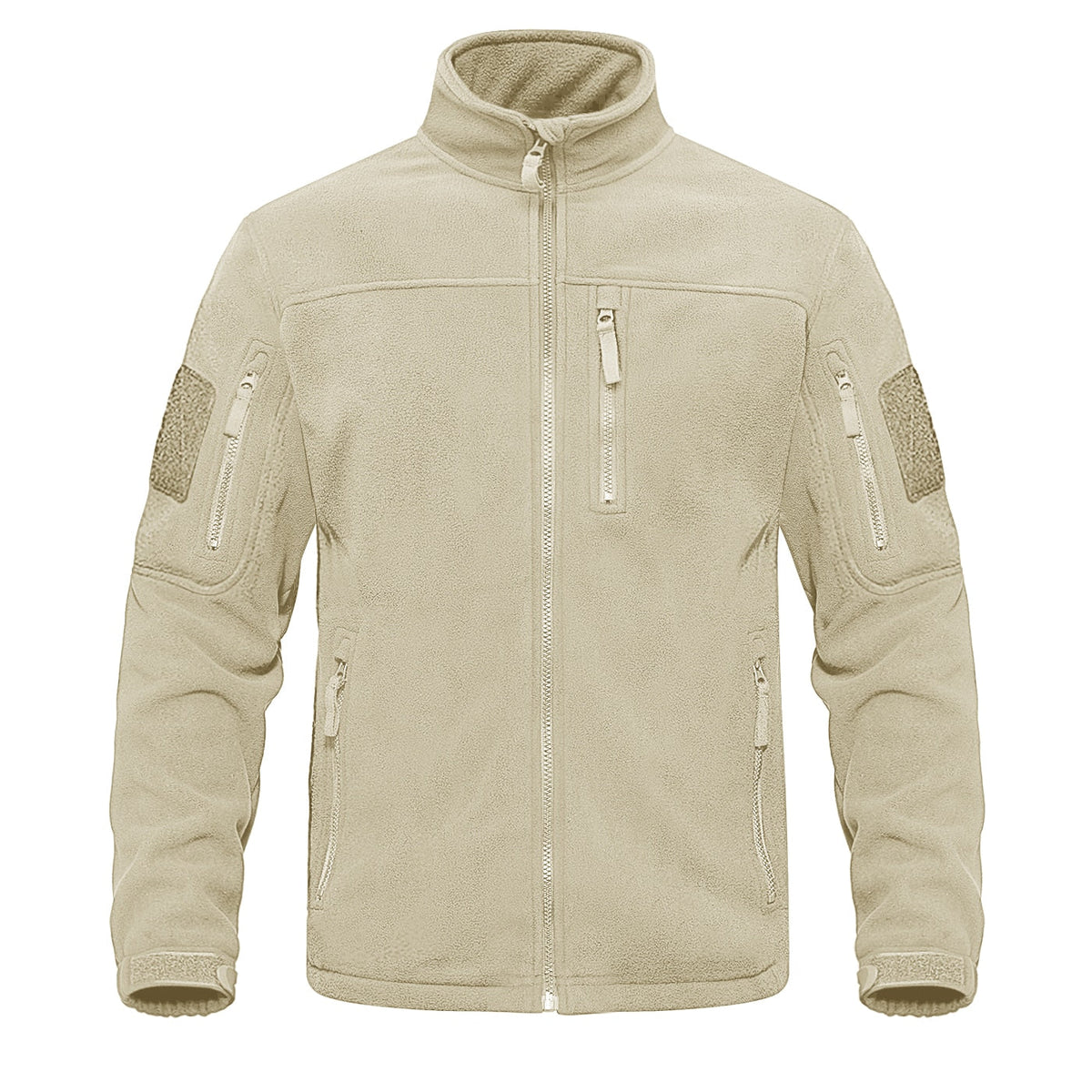 Full Zip Up Tactical Army Fleece Jacket Military Thermal Warm Outwear Windbreaker