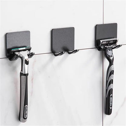 Multi Function Men Shaving Razor Holder Storage Hook Wall Shelf Bathroom Kitchen Accessories