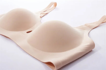Wireless Comfortable Bra Large Cup Seamless Anti-Sagging Back Smoothing Underwear Soft Women&
