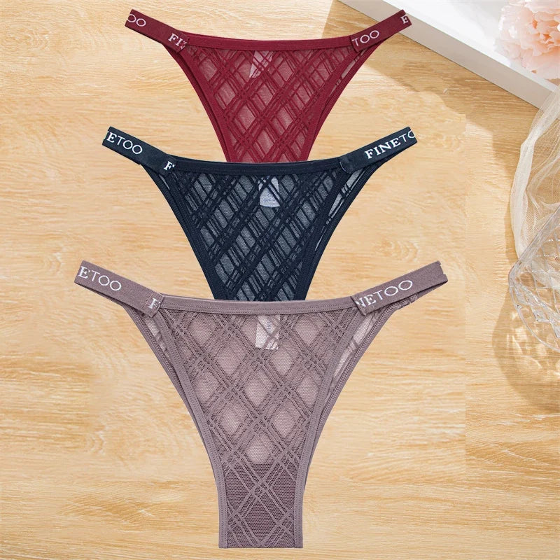 Premium Cotton Briefs for Women – Seamless Low-Rise Panties (3-Piece Set)