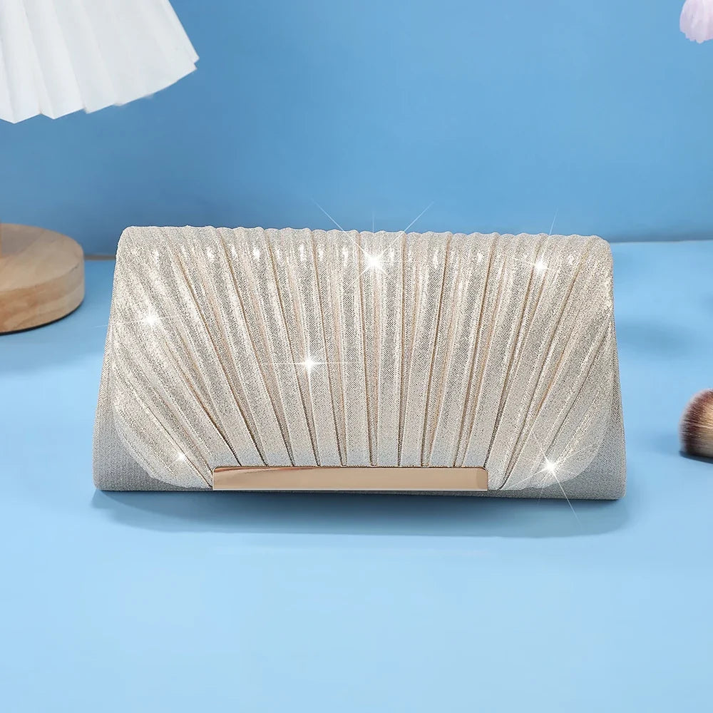 None European And American Sequined Evening Bag For Weddings Women Chain Shoulder Strap Clutch - Chain Shoulder Strap