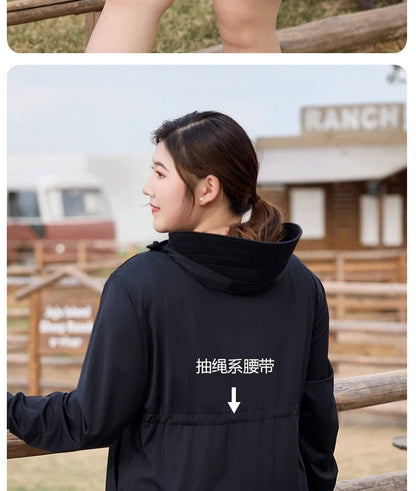 Ice Silk Long Sleeve Sunscreen Clothing 3XL 4XL UPF 50+ UV Protection Thin Breathable Sun-Proof Coat Ice Silk Sunscreen Jacket