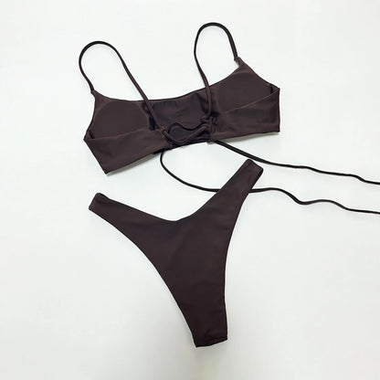 Push Up Bikinis 2025 Sexy Women Swimsuit Swimwear Female Bikini Set Bandage Biquini Bathing Suit Swimming Suits Beachwear
