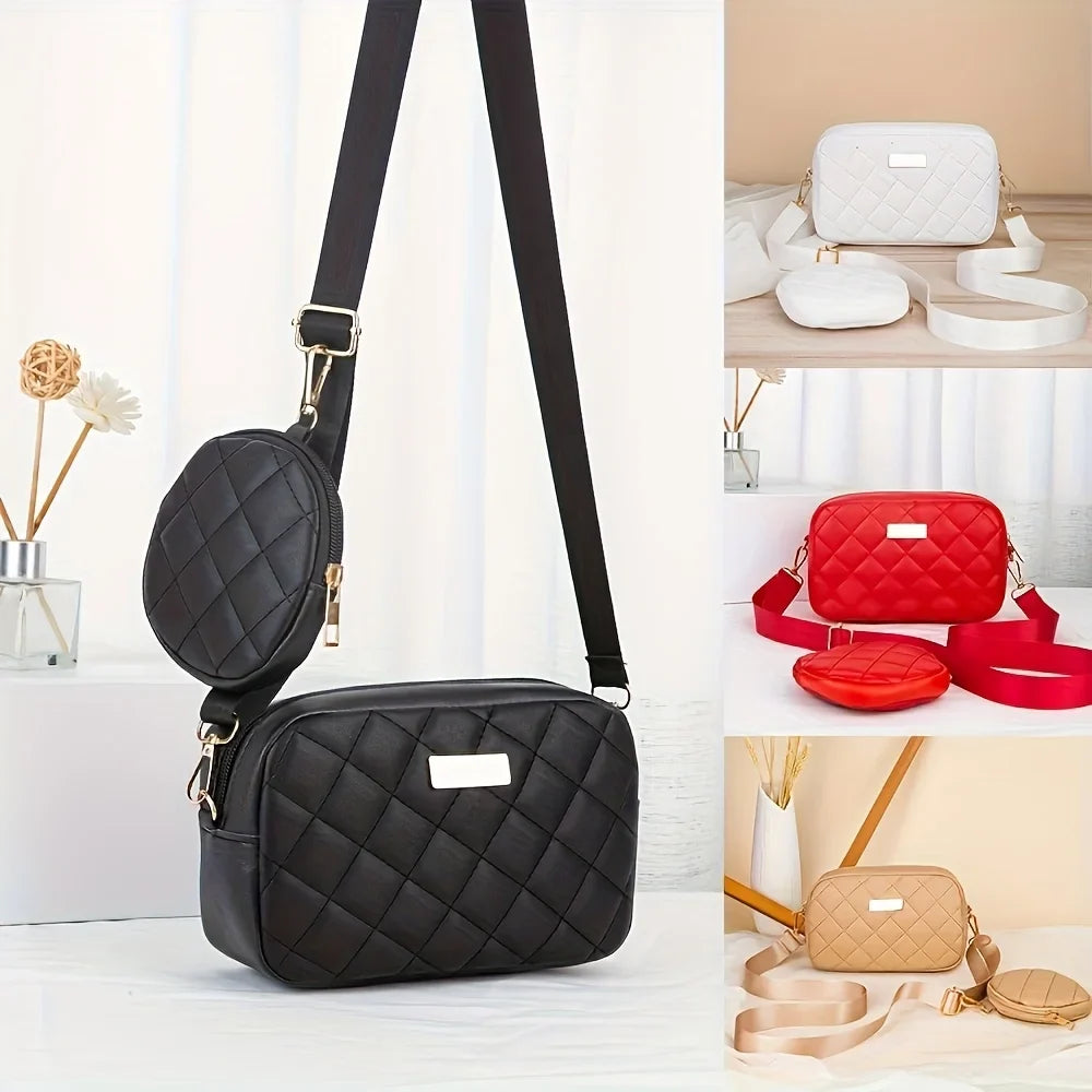 Crossbody Bag Women - Embroidered Coin Purse Adjustable Strap