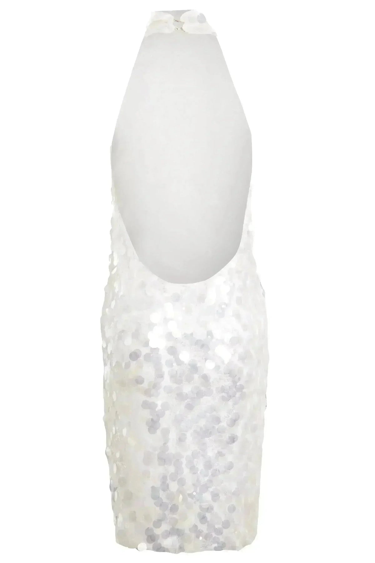 White Backless Mini Dress